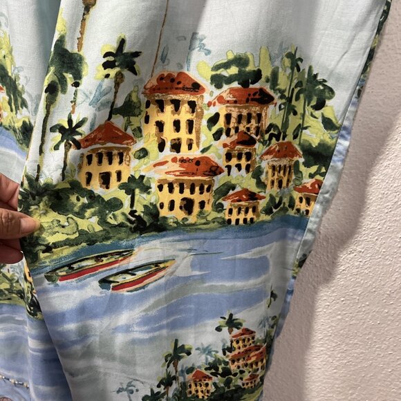 Weekend‎ Clothes Line Hawaiian Shirt L Princess Cruise 2pc Pants XL Beads - Picture 16 of 16